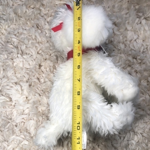 2021 FAO SCHWARTZ | MACY’S FAO Schwartz White Dog + Red Collar & Ear Bows 2021 - Picture 9 of 9